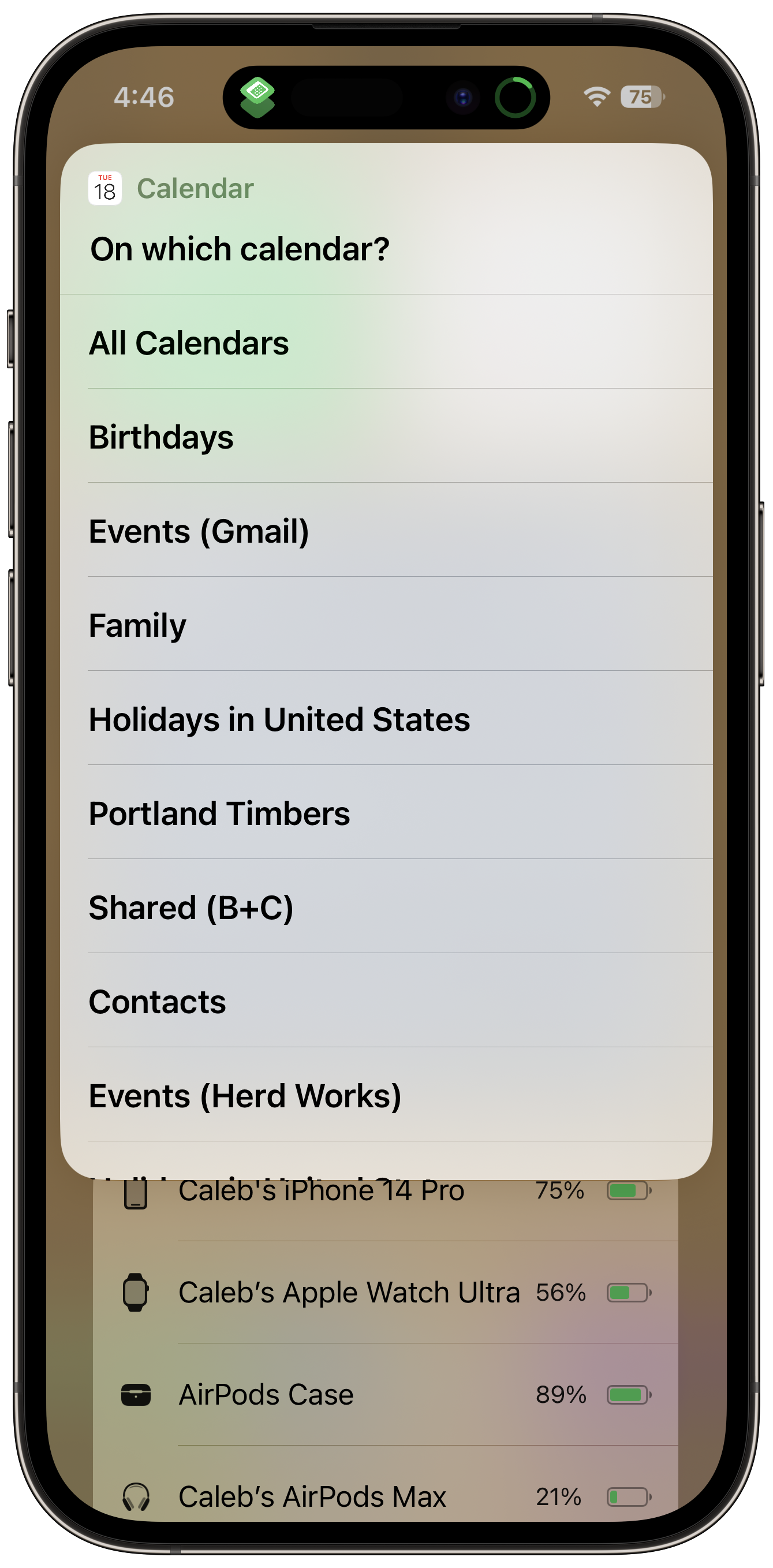 PMD uses the "Get Upcoming Events" action to fetch calendar events.